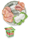 Ravioloni with Smoked Cooked Ham and Nonno Nanni Lactose-Free Robiola