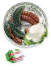 Girasoli with Black Cabbage, Sausage and Nonno Nanni Squaquerello