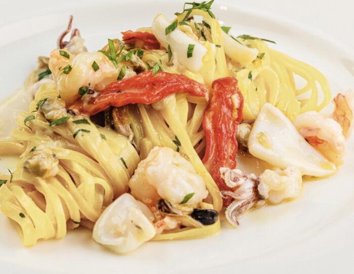 Tagliolini with seafood