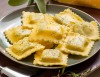 Ricotta and spinach Ravioloni with aromatic herbs