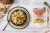 Prosciutto tortellini with mushrooms, brie and hazelnuts